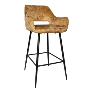 Barkruk Fallon Velvet Gold