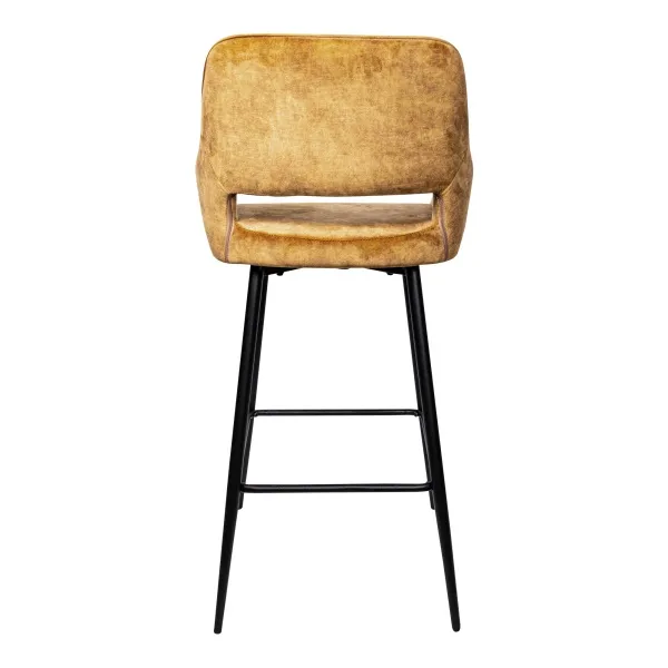 Barkruk Fallon Velvet Gold