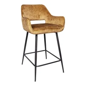 Barkruk Fal Velvet Gold