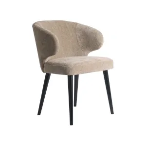 Eetkamerstoel Fiori Structure Velvet Sand