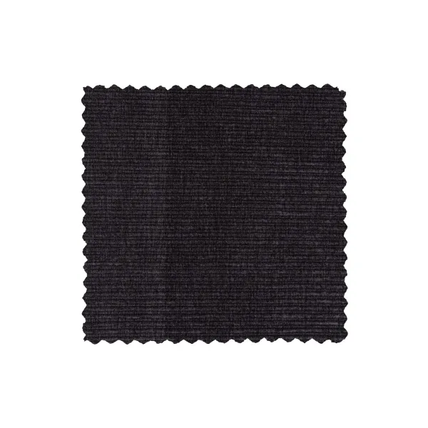 Statement 3-zits Bank 230 Cm Brede Platte Rib Graphite