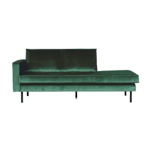 Rodeo Daybed Left Velvet Green Forest