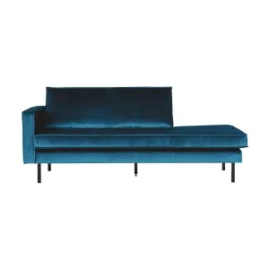 Rodeo Daybed Left Velvet Blue