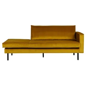 Rodeo Daybed Right Velvet Oker