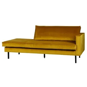 Rodeo Daybed Right Velvet Oker