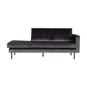 Rodeo Daybed Right Velvet Antraciet
