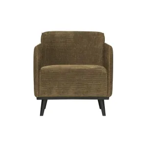 Statement Fauteuil Met Arm Brede Platte Rib Rock
