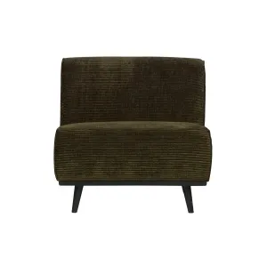 Statement 1-zits Element Brede Platte Rib Warm Groen