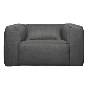 Bean Fauteuil Incl. Kussen Middengrijs Gemeleerd