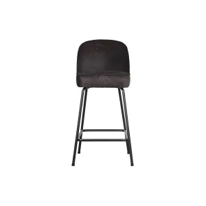 Vogue Barstoel 65cm Leer Zwart