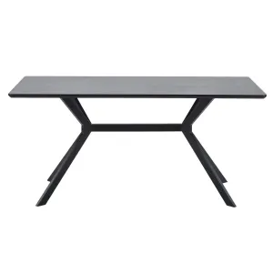 Bruno Eettafel Rechthoek Mdf Zwart 200x90cm