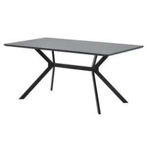 Bruno Eettafel Rechthoek Mdf Zwart 200x90cm