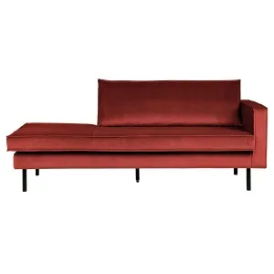 Rodeo Daybed Right Velvet Chestnut