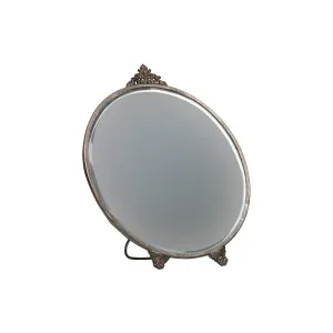 Posh Spiegel Round Metaal Antique Brass