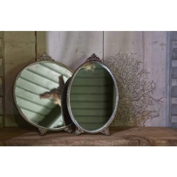 Posh Spiegel Round Metaal Antique Brass