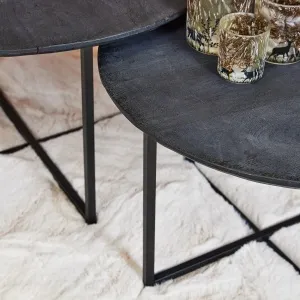 Salontafel Arlington Set van 2 Black