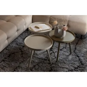 Sasha Bijzettafel Militair Bruin Ø41cm