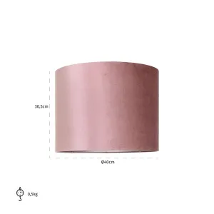 Lampenkap Old rose cilinder 40Ø (Pink)