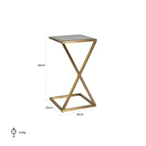 Bijzettafel Mose 41Ø (Black)
