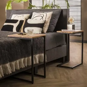 Bed tafeltje  XS edge set/2 / Massief acacia naturel
