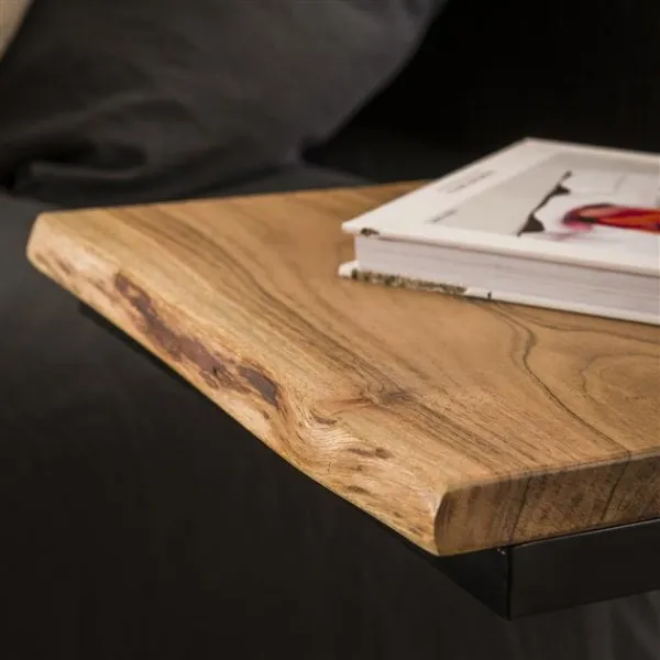 Bed tafeltje  XS edge set/2 / Massief acacia naturel