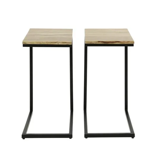 Bed tafeltje  XS edge set/2 / Massief acacia naturel