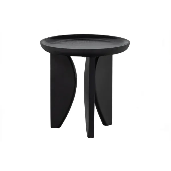 Set V 2 - High Heels Bijzettafels Mango Hout Glanzend Zwart