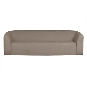 Sloping 3-zits Bank Lichtbruin Melange