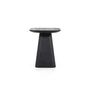 Bijzettafel Aron Vierkant 40x40 Zwart