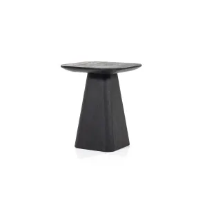Bijzettafel Aron Vierkant 40x40 Zwart