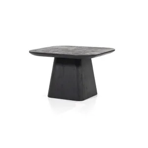 Bijzettafel Aron Vierkant 60x60 Zwart