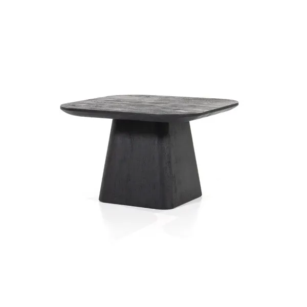Bijzettafel Aron Vierkant 60x60 Zwart