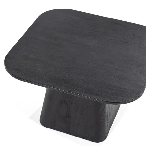 Bijzettafel Aron Vierkant 60x60 Zwart