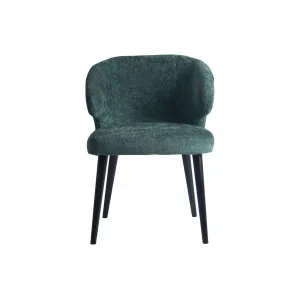 Eetkamerstoel Fiori Structure Velvet Petrol