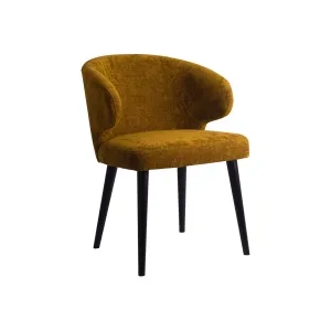 Eetkamerstoel Fiori Structure Velvet Yellow