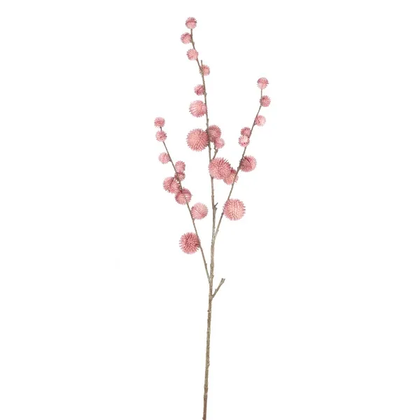 Twig Plant pink pom pom