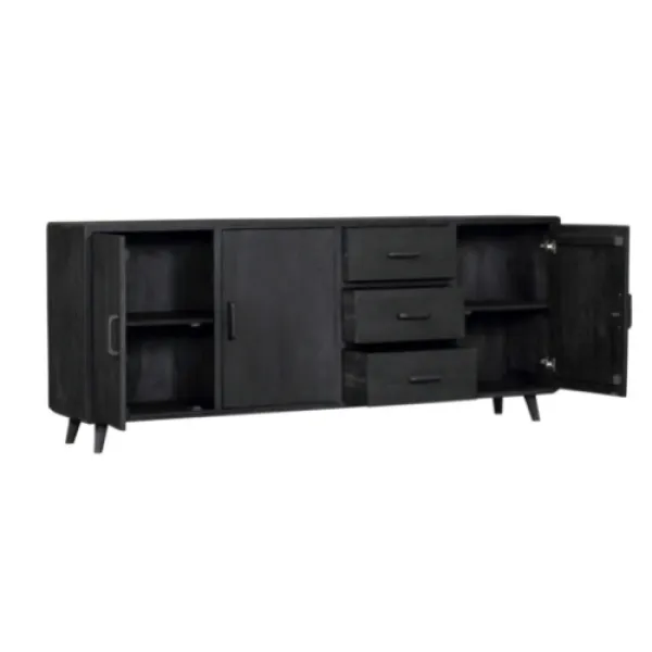 Dressoir Omaha Black 220 cm