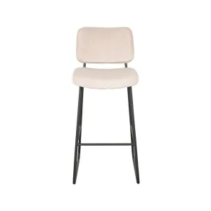Barkruk Noah - Naturel - Ribcord - Zithoogte 78