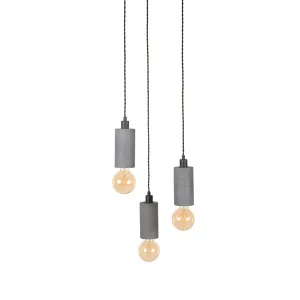 Hanglamp Fresco - Concrete - Beton - 3 lichts