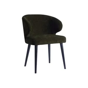 Eetkamerstoel Fiori Structure Velvet Groen