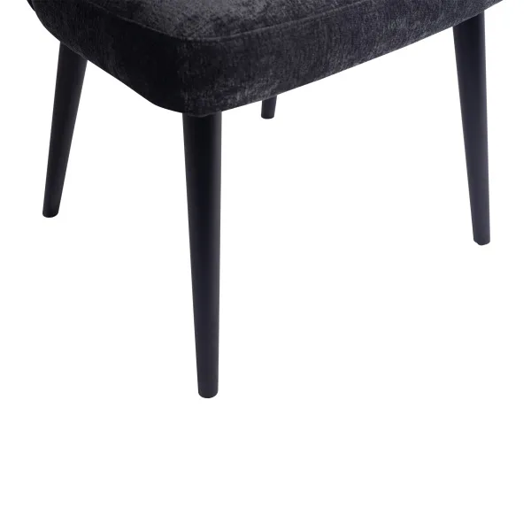Eetkamerstoel Fiori Structure Velvet Antraciet