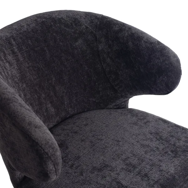 Eetkamerstoel Fiori Structure Velvet Antraciet