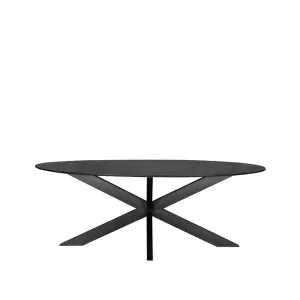 Eetkamertafel Zion - Zwart - Mangohout