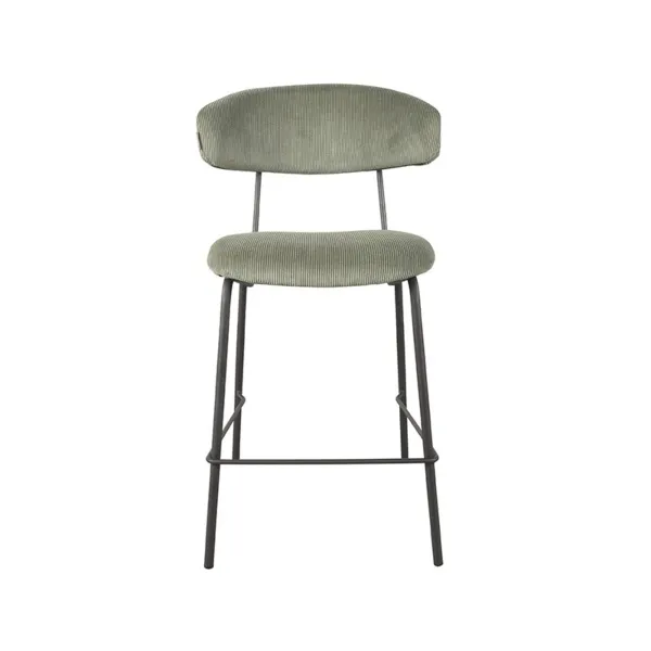 Eetkamerstoel Zack - Army green - Ribcord