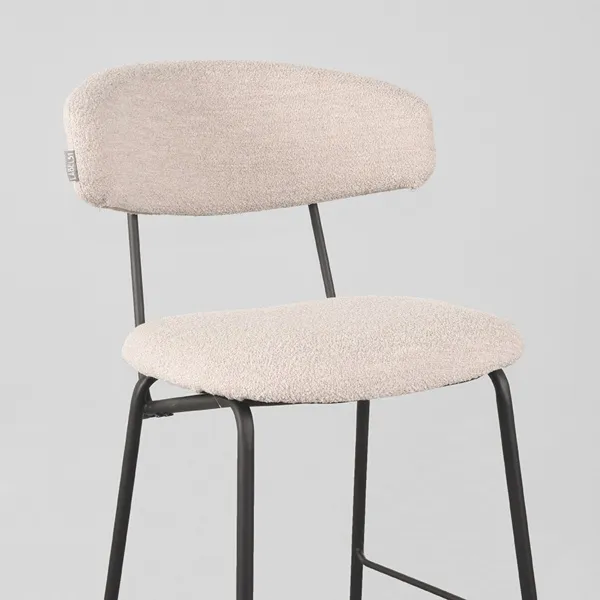 Barkruk Zack - Naturel - Boucle - Zithoogte 65