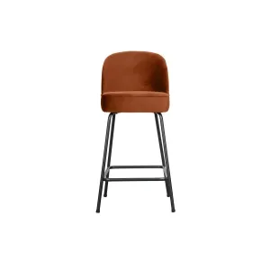 Vogue Barstoel 65cm Fluweel Rust