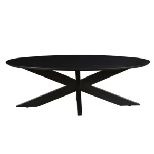 Salontafel Oslo Ovaal Acacia Black 130