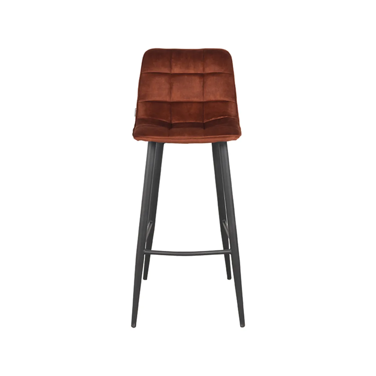 Set V 2 - Barkruk Jelt - Rust - Velours - Zithoogte 78
