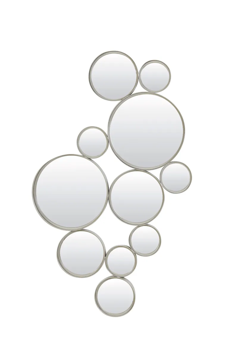 Spiegel 99x3,5x57,5 cm CIELO cirkels grijs