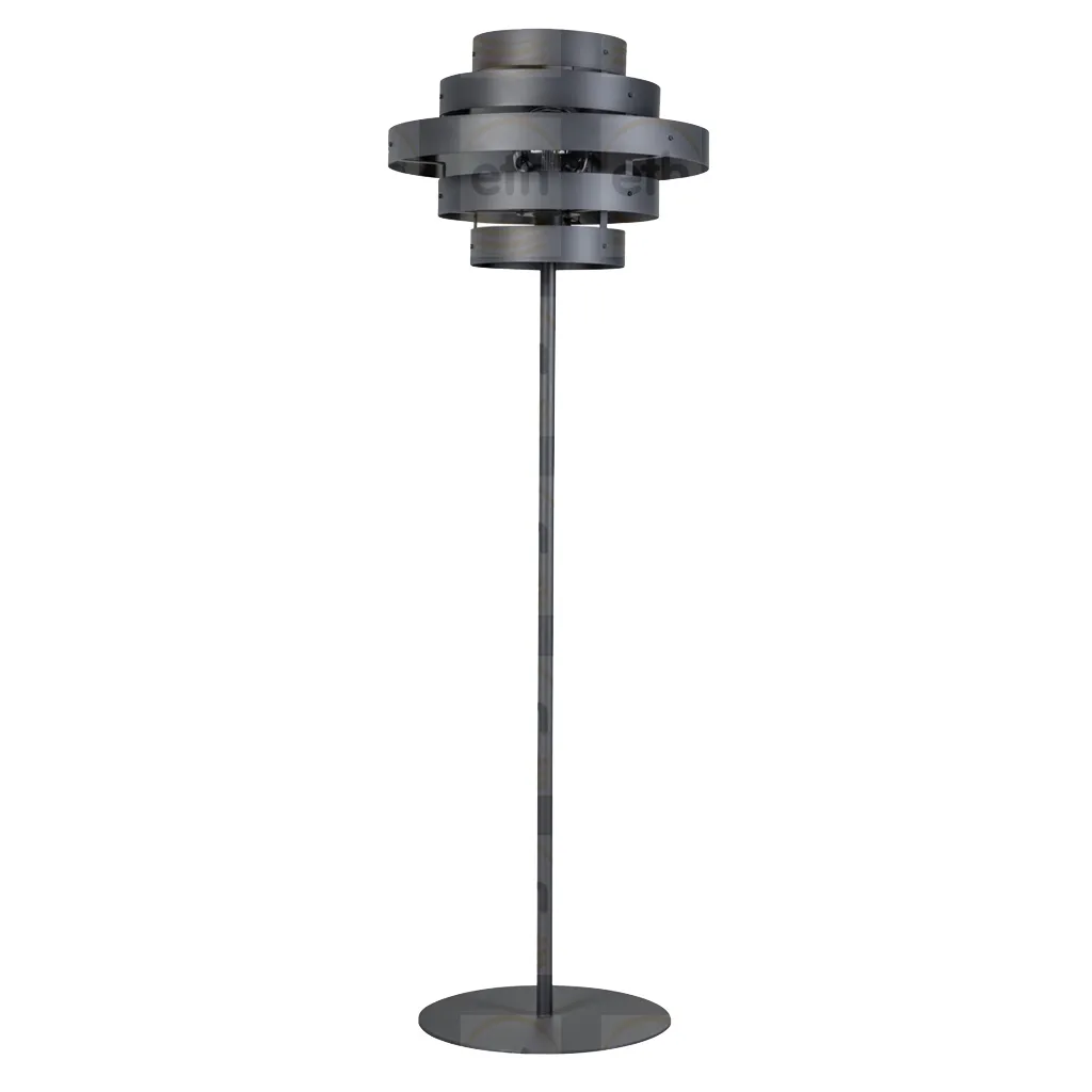 Showroommodel Vloerlamp Blagoon 5 Ringen Antraciet, zelf afhalen